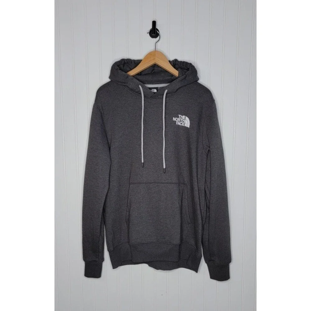 The North Face Pullover Hoodie Men's Size Medium Gray Big Logo